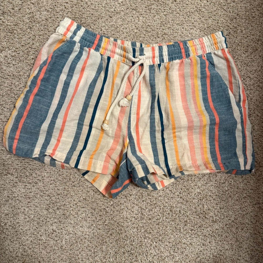 Natural Reflections Multicolor Striped Shorts